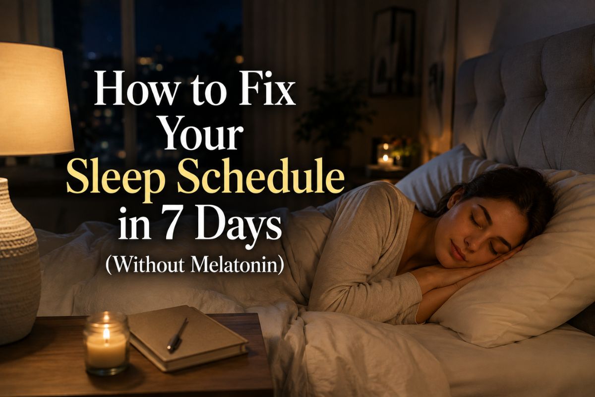 How To Fix Your Sleep Schedule In 7 Days (Without Melatonin)