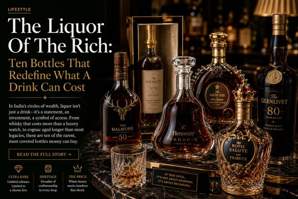 The Liquor Of The Rich: Ten Bottles That Redefine What A Drink Can Cost