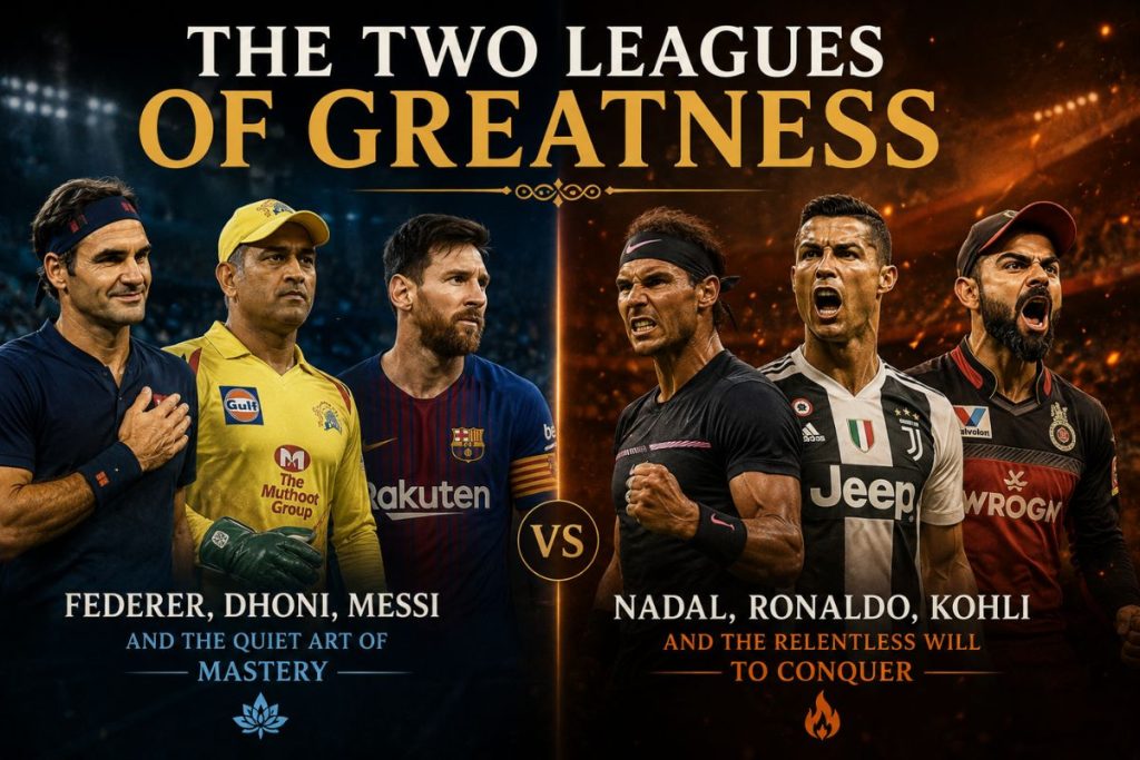 Leagues Of Greatness: Federer, Dhoni & Messi