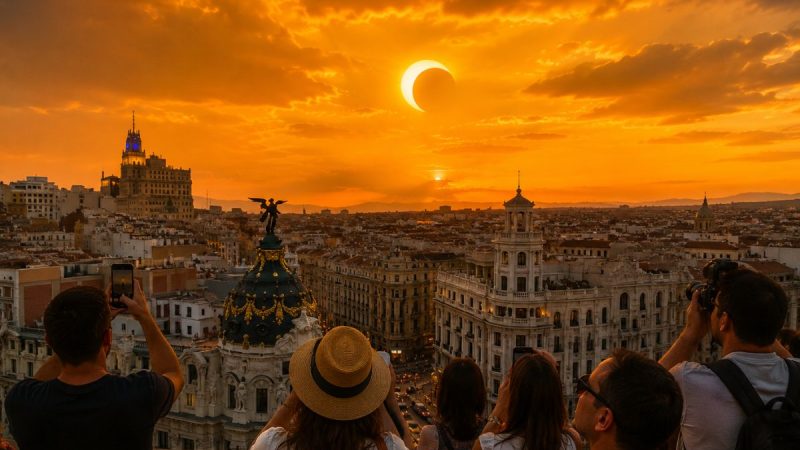 When The Sky Turned Gold: Inside Spain’s Rare Sunset Solar Eclipse