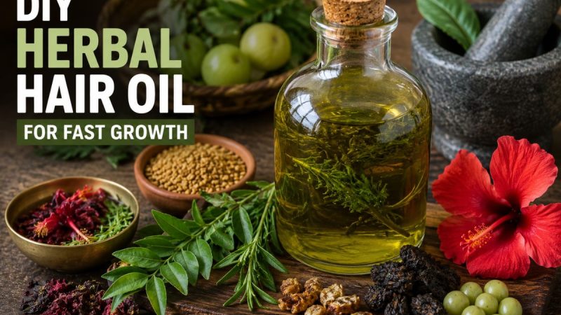 The Ultimate Trio: How To Make A Home-Infused Rosemary, Amla, And Bhringraj Hair Growth Oil