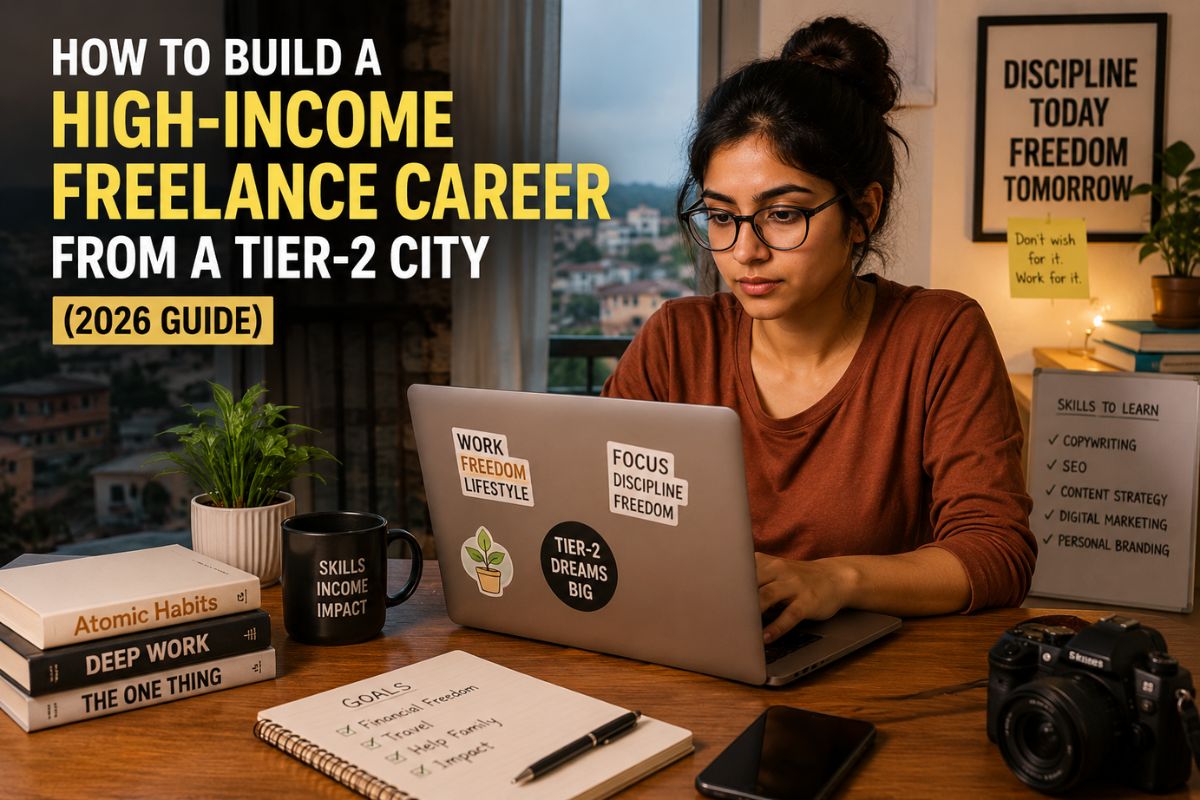 How To Build A High-Income Freelance Career From A Tier-2 City (2026 Guide)