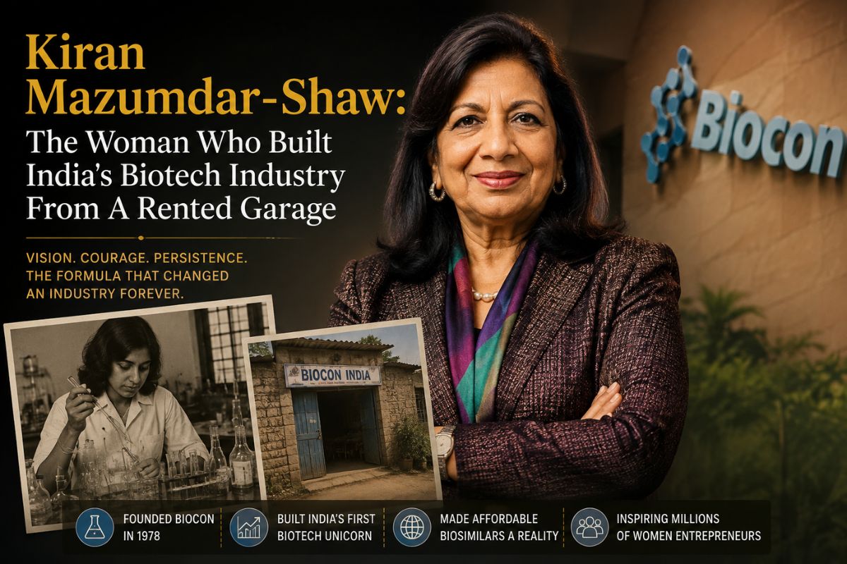 Kiran Mazumdar-Shaw: The Woman Who Built India’S Biotech Industry From A Rented Garage