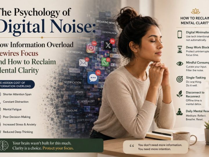 The Psychology Of Digital Noise: How Information Overload Rewires Focus And How To Reclaim Mental Clarity