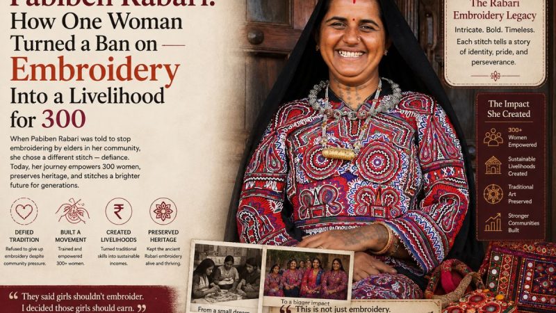 Pabiben Rabari: How One Woman Turned A Ban On Embroidery Into A Livelihood For 300