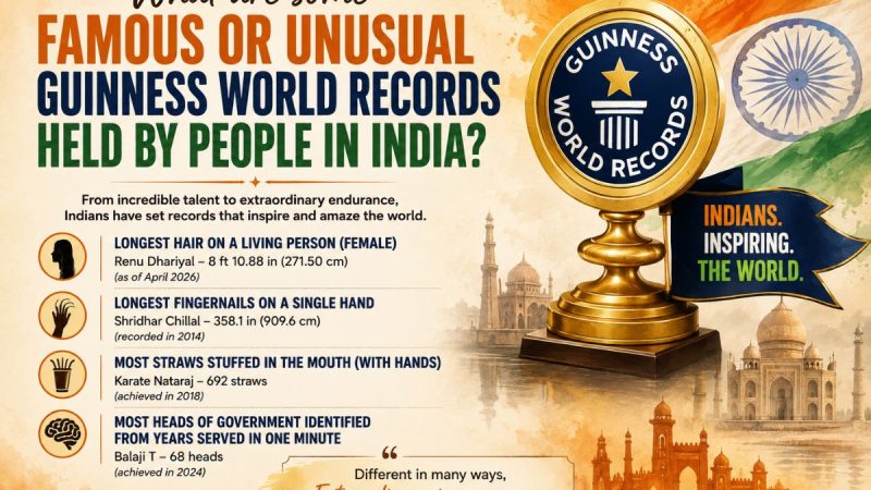 What Are Some Famous Or Unusual Guinness World Records Held By People In India? 