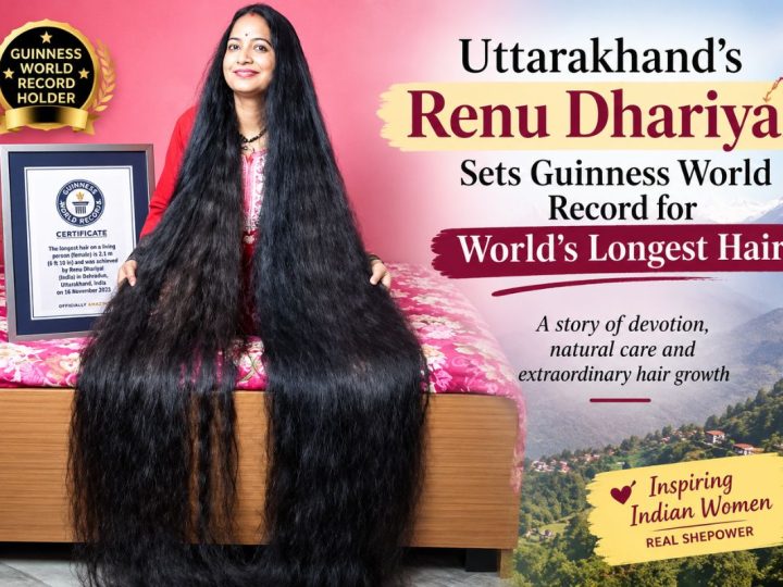 Uttarakhand’s Renu Dhariyal Sets Guinness World Record For World’s Longest Hair
