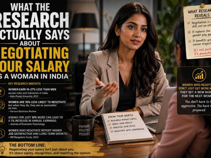 What The Research Actually Says About Negotiating Your Salary As A Woman In India