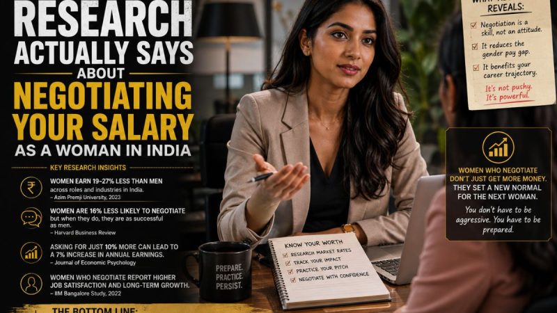 What The Research Actually Says About Negotiating Your Salary As A Woman In India