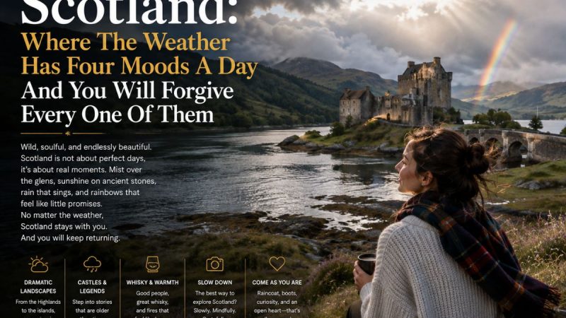 Scotland: Where The Weather Has Four Moods A Day And You Will Forgive Every One Of Them
