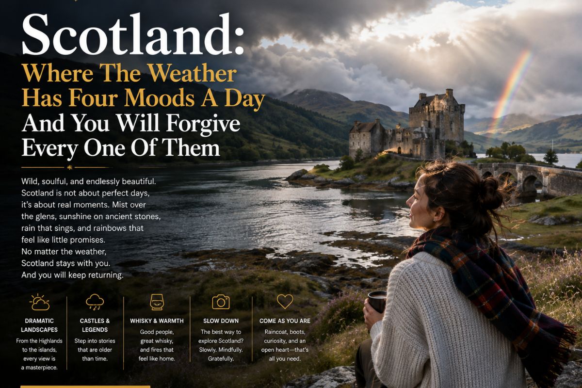 Scotland: Where The Weather Has Four Moods A Day And You Will Forgive Every One Of Them