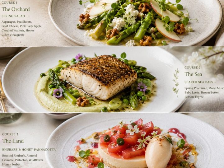 From Orchard To Ocean: A Beautiful Three-Course Spring Feast