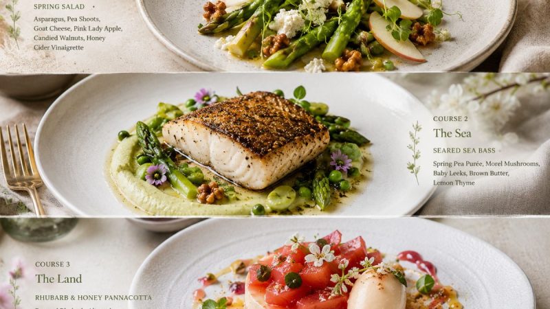 From Orchard To Ocean: A Beautiful Three-Course Spring Feast