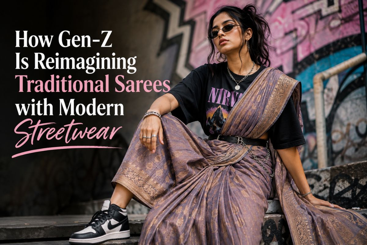 Drapes & Kicks: How Gen-Z Is Reimagining Traditional Sarees With Modern Streetwear