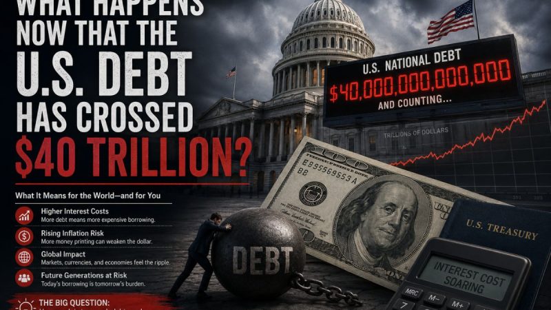 What Happens Now That The U.s. Debt Has Crossed $40 Trillion?