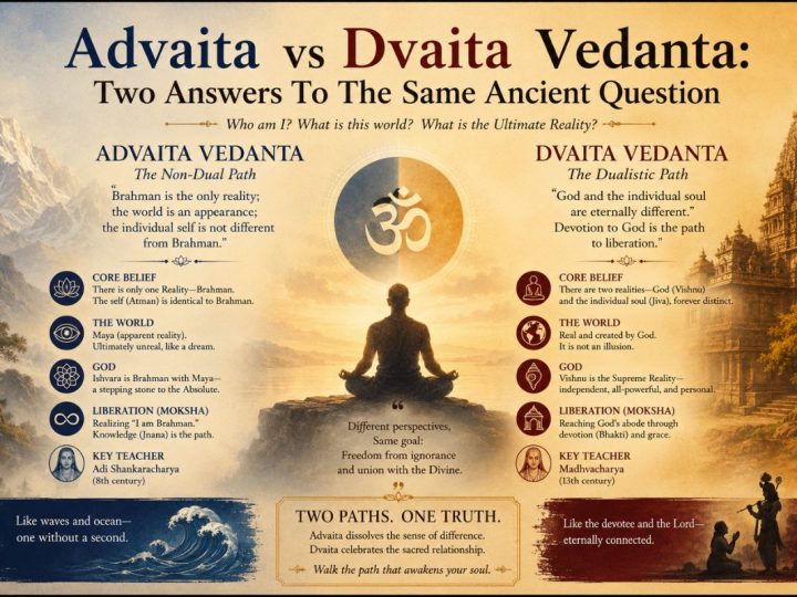 Advaita Vs Dvaita Vedanta: Two Answers To The Same Ancient Question