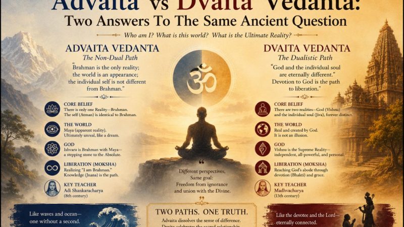 Advaita Vs Dvaita Vedanta: Two Answers To The Same Ancient Question