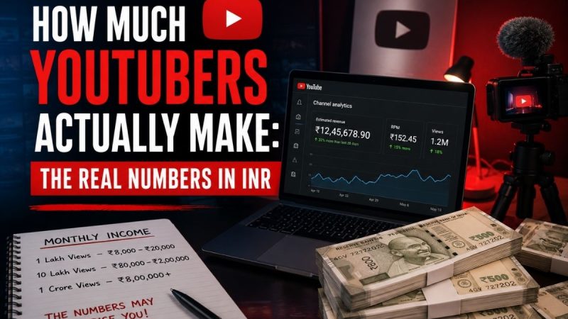 How Much Youtubers Actually Make: The Real Numbers In Inr