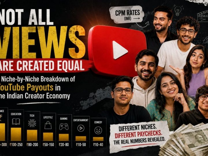 Not All Views Are Created Equal: A Niche-By-Niche Breakdown Of Youtube Payouts In The Indian Creator Economy
