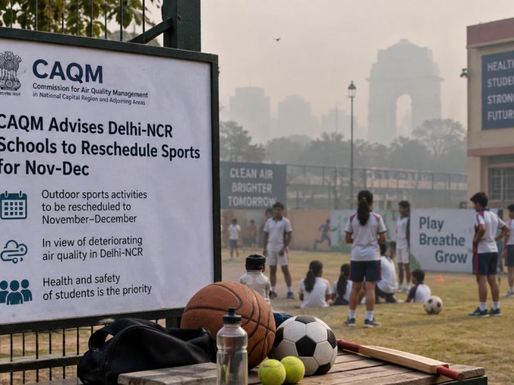 Caqm Directs Delhi-Ncr Schools To Reschedule Physical Sports Events For November And December