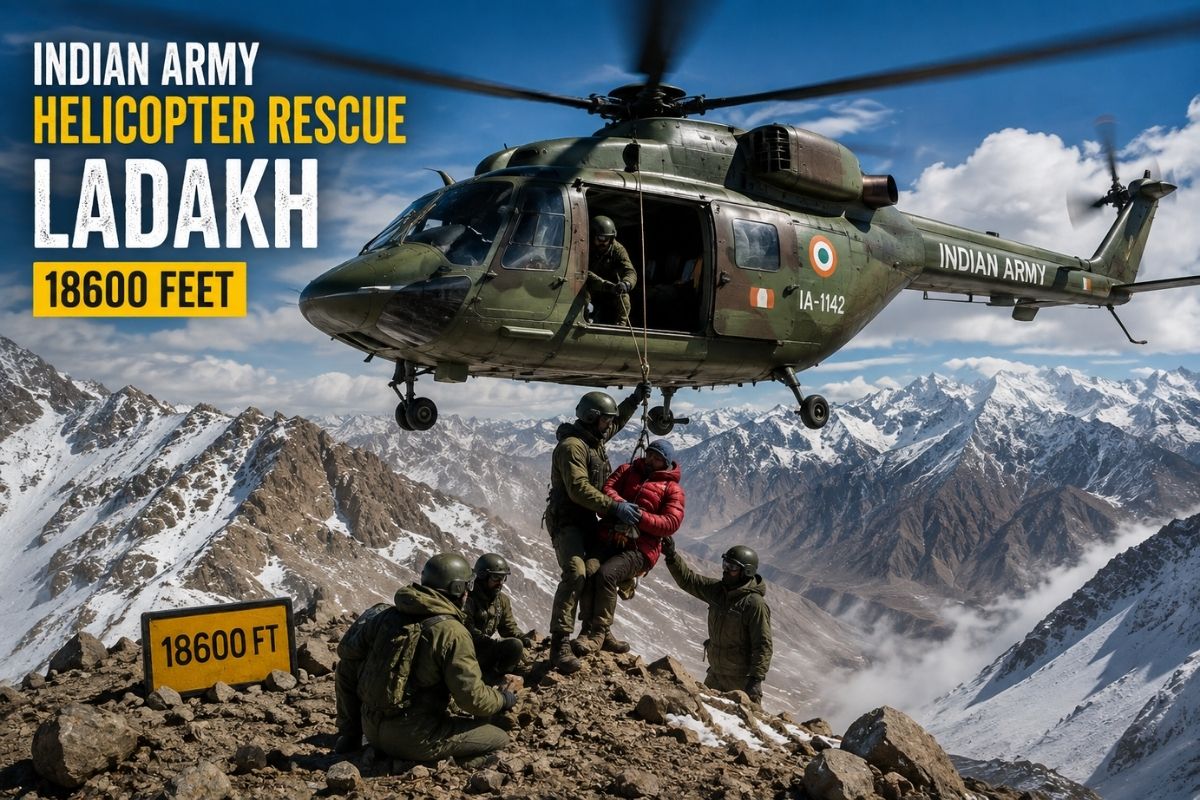 Miraculous Cliff Rescue At 18,600 Feet: Indian Army Pilots Accomplish The Impossible In Ladakh