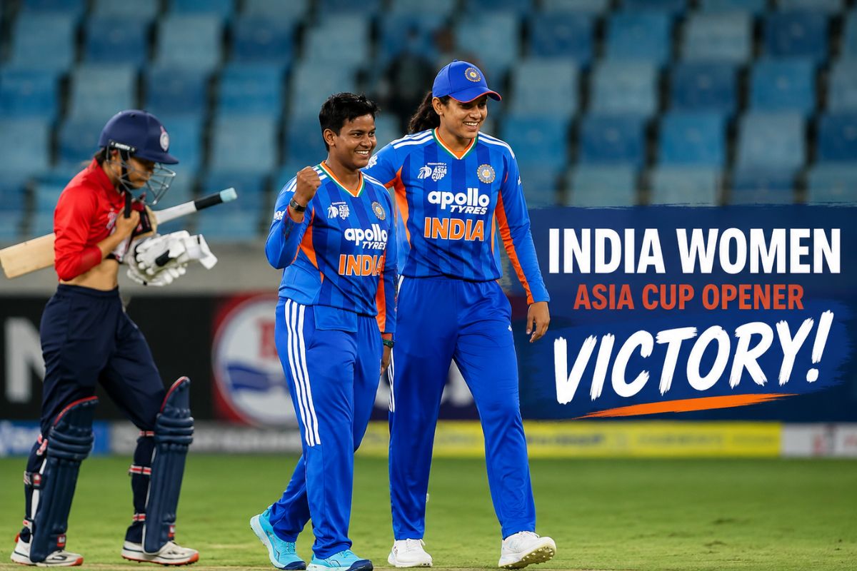 Indian Women’S Cricket Team Dominates Asia Cup Opener With Comprehensive Victory