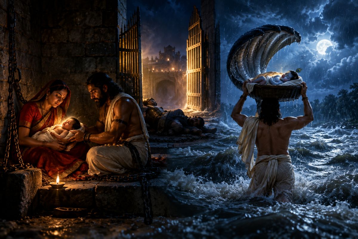 Symbolism Of The Midnight Birth: The Spiritual Meaning Behind Krishna’s Birth