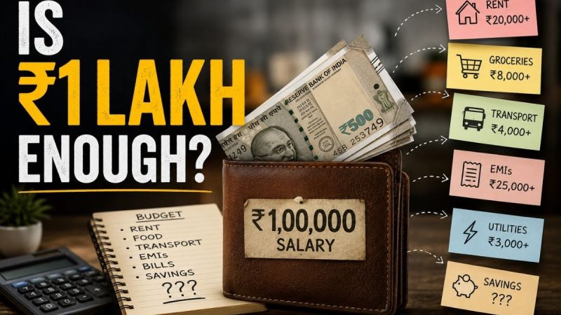 Is ₹1 Lakh Salary Enough To Survive? The Viral Cost-Of-Living Reality Check