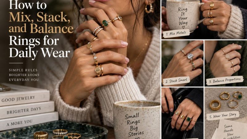 How To Mix, Stack, And Balance Rings For Daily Wear