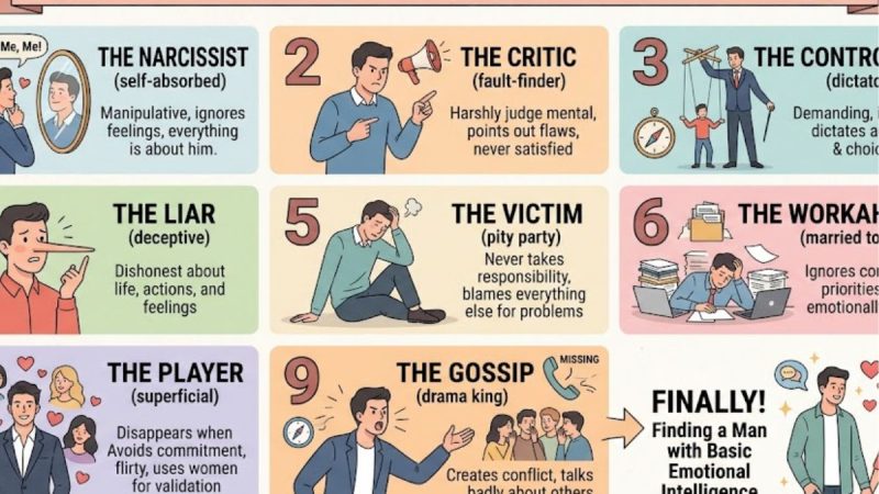 9 Types Of Men You’ll Meet Before Finding One With Basic Emotional Intelligence 5 9 Types Of Men You’ll Meet Before Finding One With Basic Emotional Intelligence
