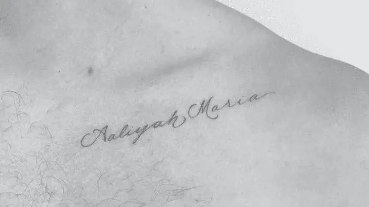 Shawn Mendes' Newest Tattoo Is In Honour Of His Little Sis, Aliyah. The Singer Got His Sister'S Name On His Left Collarbone.