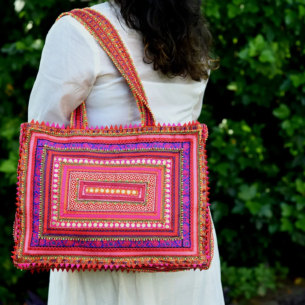 From Nomadic Girl To Queen Of Kutch: How Pabiben Rabari Transformed Traditional Embroidery Into A Global Empowerment Movement 3 Pabi Bag