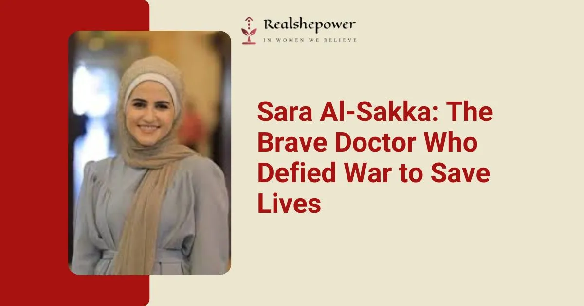 Dr. Sara Al-Sakka: A Beacon Of Hope For Palestinian Girls 1 Dr. Sara Al-Sakka: A Beacon Of Hope For Palestinian Girls