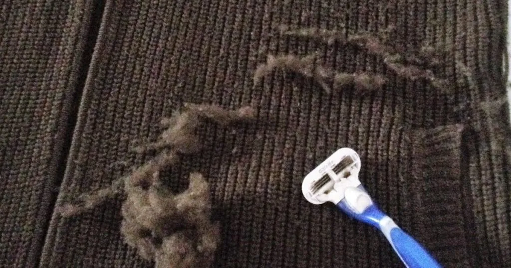 Use A Razor To De-Pill Sweaters
