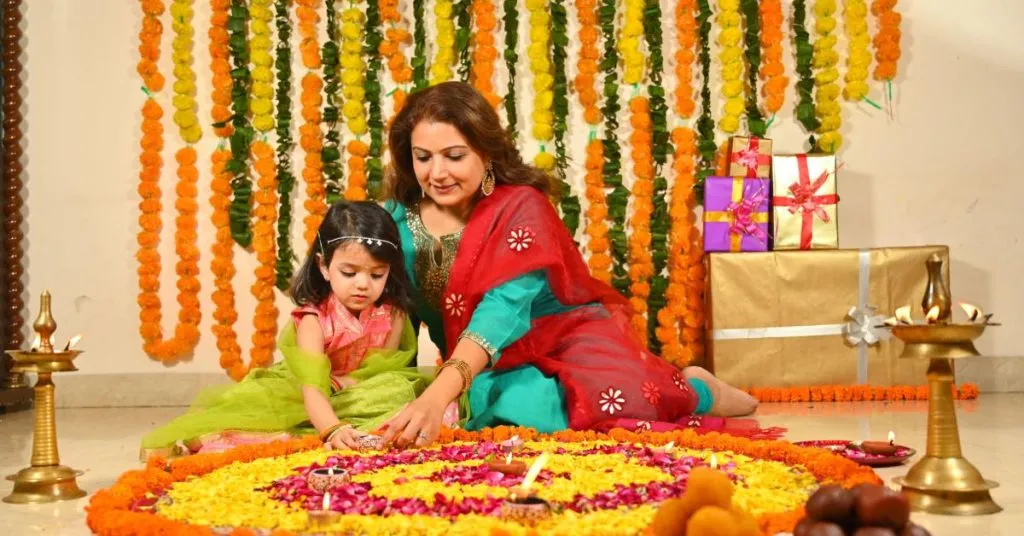 Women’s Indispensable Role In Indian Festivals 2 Diwali Flower