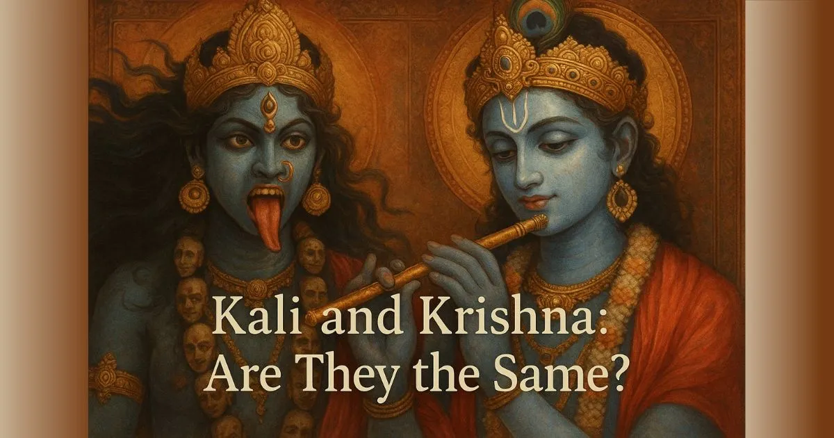 Kali And Krishna: Are They The Same? Insights From Hindu Texts 1 Kali And Krishna: Are They The Same? Insights From Hindu Texts