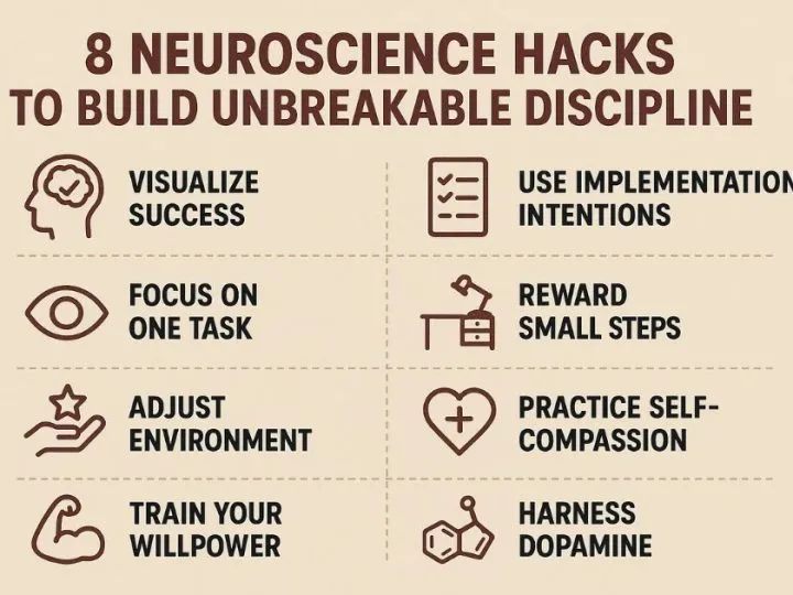 8 Neuroscience Hacks To Build Unbreakable Discipline