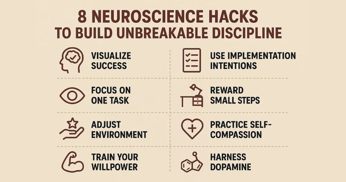 8 Neuroscience Hacks To Build Unbreakable Discipline