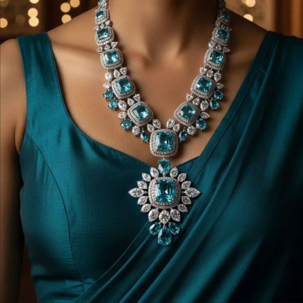 The Teal Phenomenon: Decoding Nita Ambani’s Viral Brazilian Paraíba Tourmaline Necklace 3 Did You Know That For Every 10,000 Diamonds Mined, Only One Paraíba Tourmaline Is Found? 🌊 This Neon-Blue Marvel, Famously Adorned By Icons Like Nita Ambani, Isn'T Just Jewelry—It’s A Geological Miracle. Charged By Copper And Manganese, It’s The Only Gemstone That Looks Like It’s Plugged Into An Electric Socket.