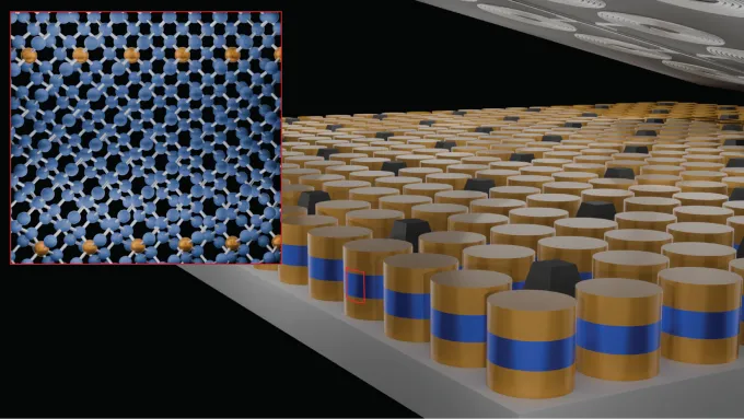 Breakthrough 2025: Germanium Becomes Superconducting For The First Time – A Game-Changer For Quantum Computing And Electronics 2 Scientific Illustration Depicting The Gallium-Doped Germanium Superconductor Discovery, With An Inset Atomic Model Of Ga Atoms In Ge Lattice And A Larger View Of Epitaxial Growth Chambers Producing Cylindrical Superconducting Material Samples.