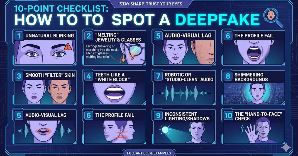 10-Point Checklist: How To Spot A Deepfake 1 10-Point Checklist: How To Spot A Deepfake