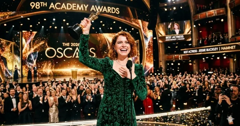 The 2026 Oscars Just Dropped And Jessie Buckley Is Officially The Main Character 1 The 2026 Oscars Just Dropped And Jessie Buckley Is Officially The Main Character