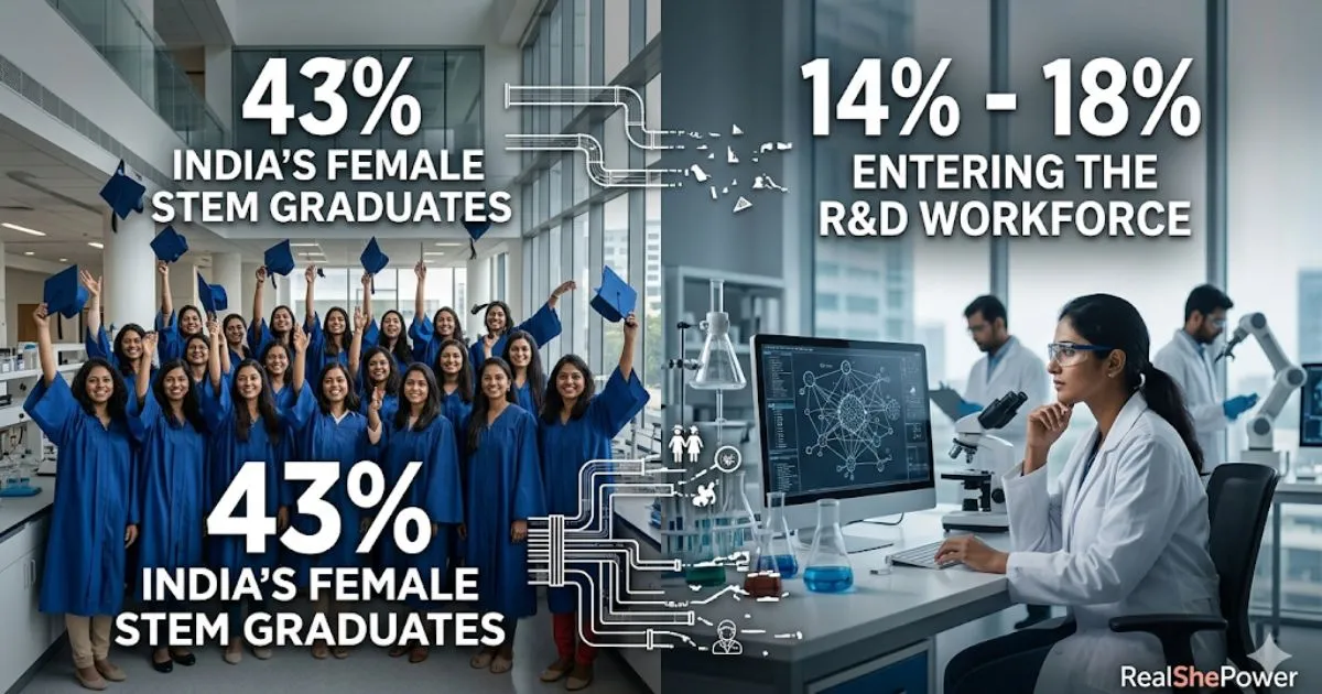 The Stem Paradox: Why India’s 43% Female Graduation Rate Isn’t Closing The Leadership Gap