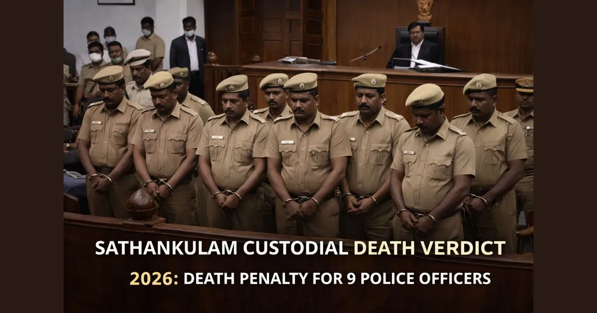 Sathankulam Custodial Death Verdict 2026: Death Penalty For 9 Police Officers 1 Sathankulam Custodial Death Verdict 2026: Death Penalty For 9 Police Officers
