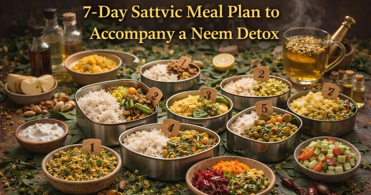 7-Day Sattvic Meal Plan To Accompany A Neem Detox 1 7-Day Sattvic Meal Plan To Accompany A Neem Detox