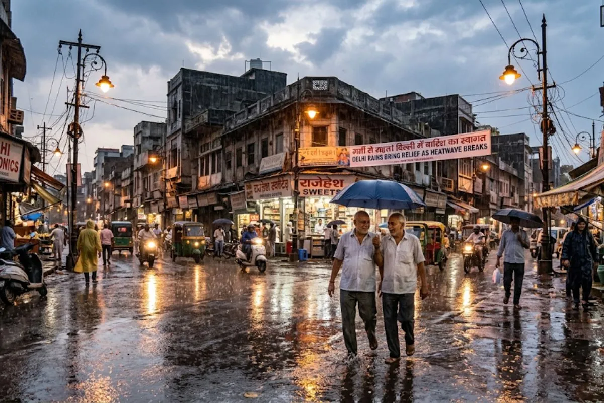 Delhi Rains Bring Relief As Heatwave Breaks 1 Delhi Rains Bring Relief As Heatwave Breaks