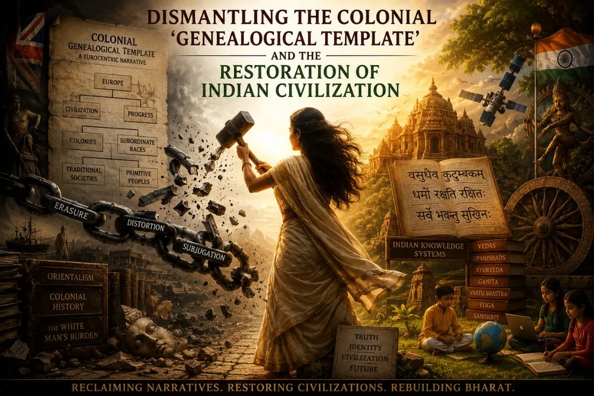 Dismantling The Colonial 'Genealogical Template' And The Restoration Of Indian Civilization 1 Dismantling The Colonial ‘Genealogical Template’ And The Restoration Of Indian Civilization