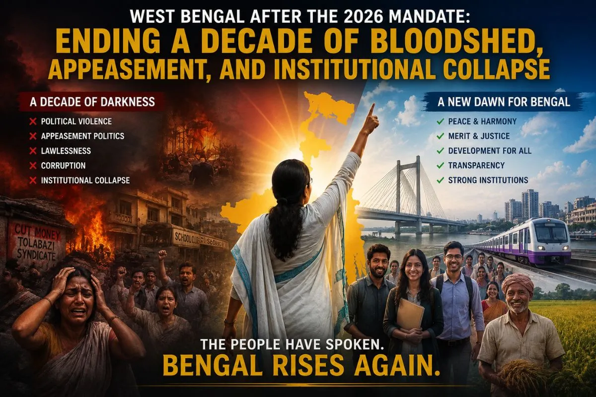 West Bengal After The 2026 Mandate: Ending A Decade Of Bloodshed, Appeasement, And Institutional Collapse 1 West Bengal After The 2026 Mandate: Ending A Decade Of Bloodshed, Appeasement, And Institutional Collapse