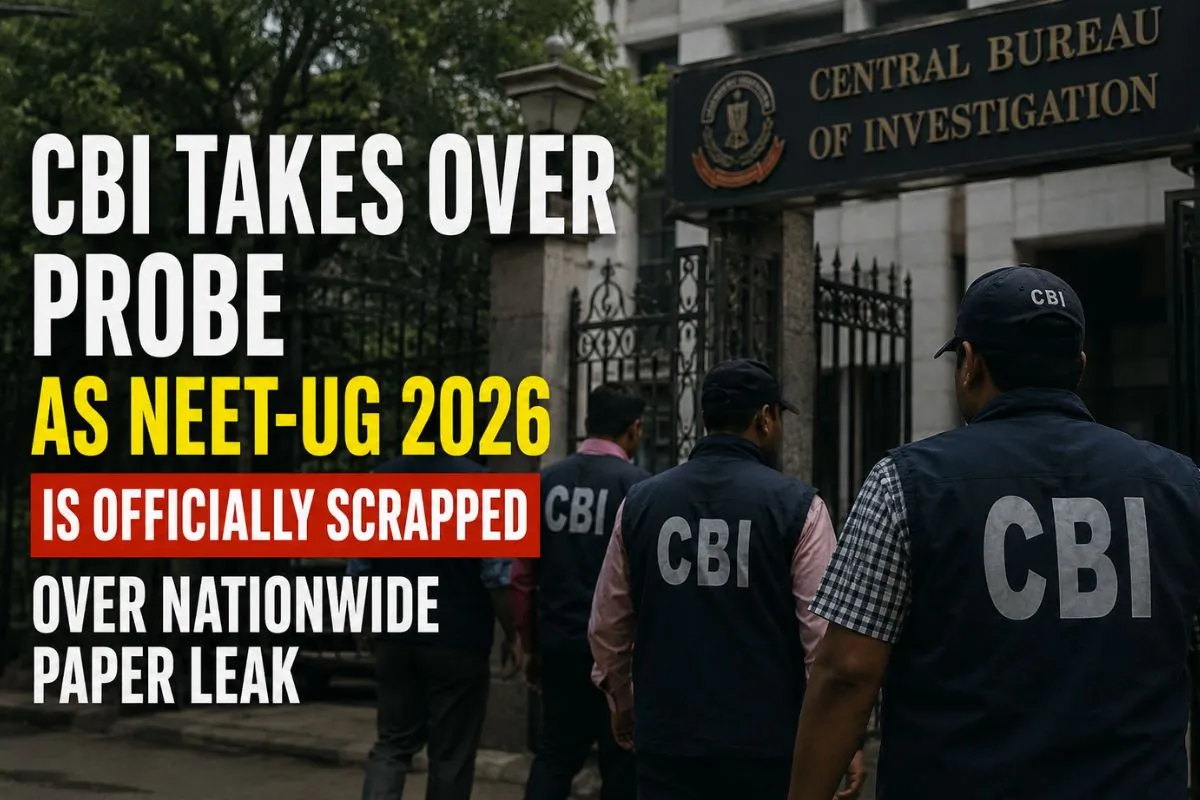 Cbi Takes Over Probe As Neet-Ug 2026 Is Officially Scrapped Over Nationwide Paper Leak 1 Cbi Takes Over Probe As Neet-Ug 2026 Is Officially Scrapped Over Nationwide Paper Leak