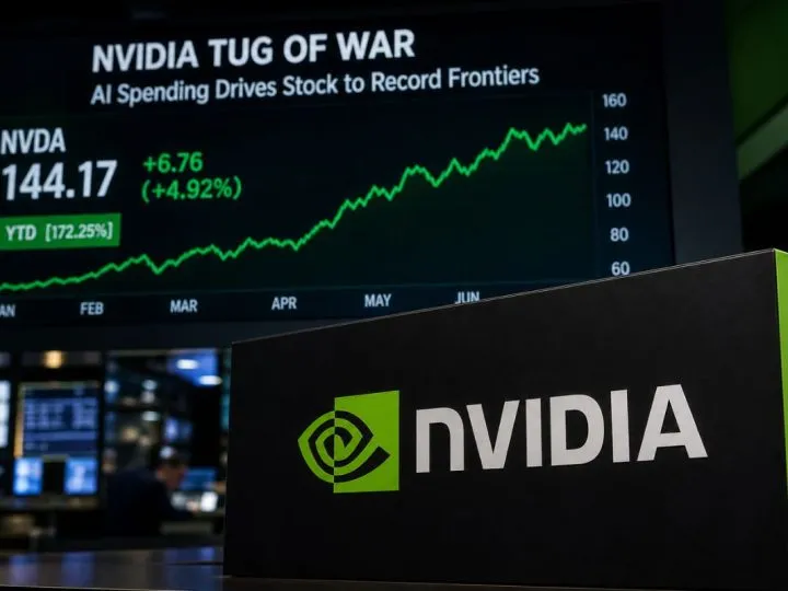 Nvidia Tug Of War As Ai Spending Drives Stock To Record Frontiers